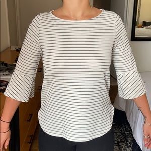 MED BLACK & WHITE striped top